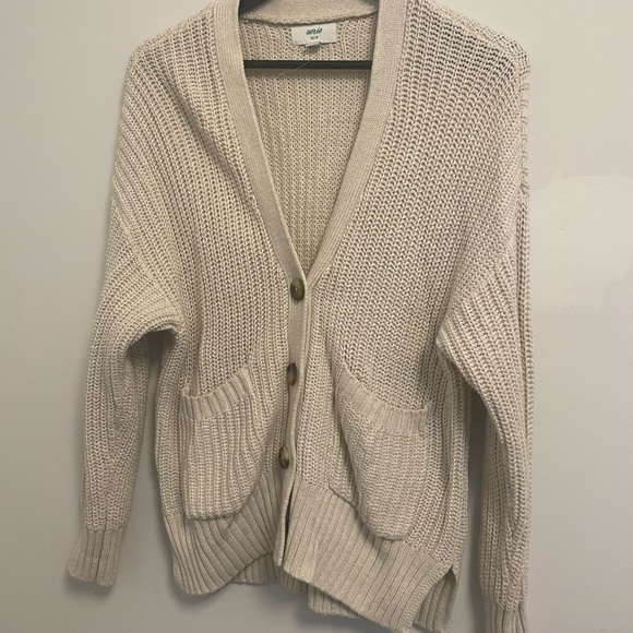 aerie Sweaters - Aerie Cream Button-Up Cardigan